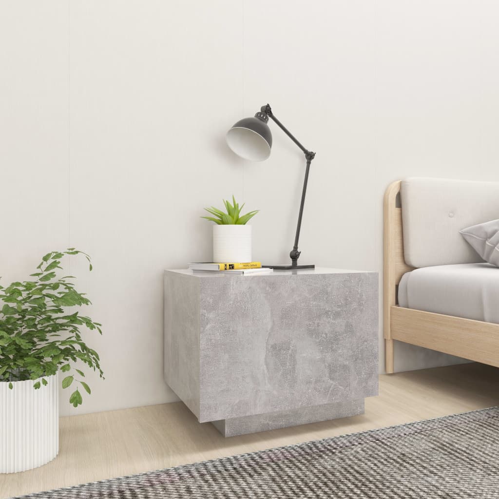 Naktsskapītis, betona pelēks, 100x35x40cm, MDF