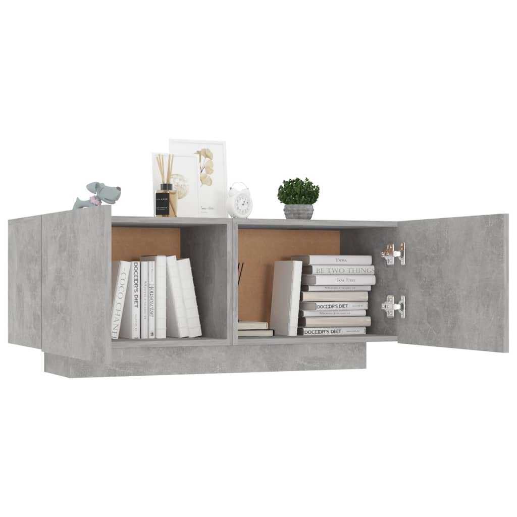 Naktsskapītis, betona pelēks, 100x35x40cm, MDF