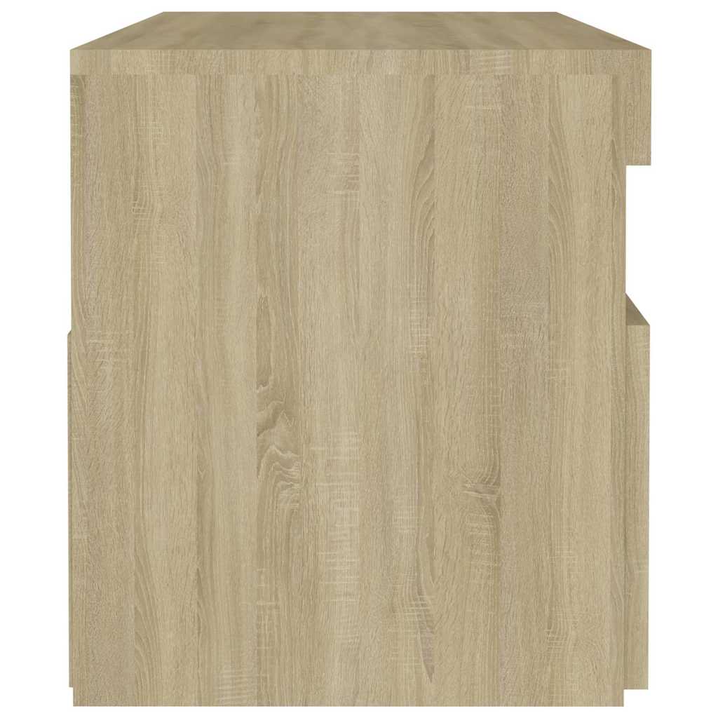 Naktsskapītis, sonomas ozols, 2 gab., 60x35x40cm, MDF