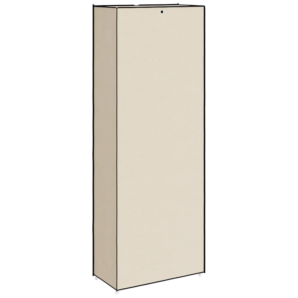 Shoe cabinet, cream, 60x30x166cm, fabric