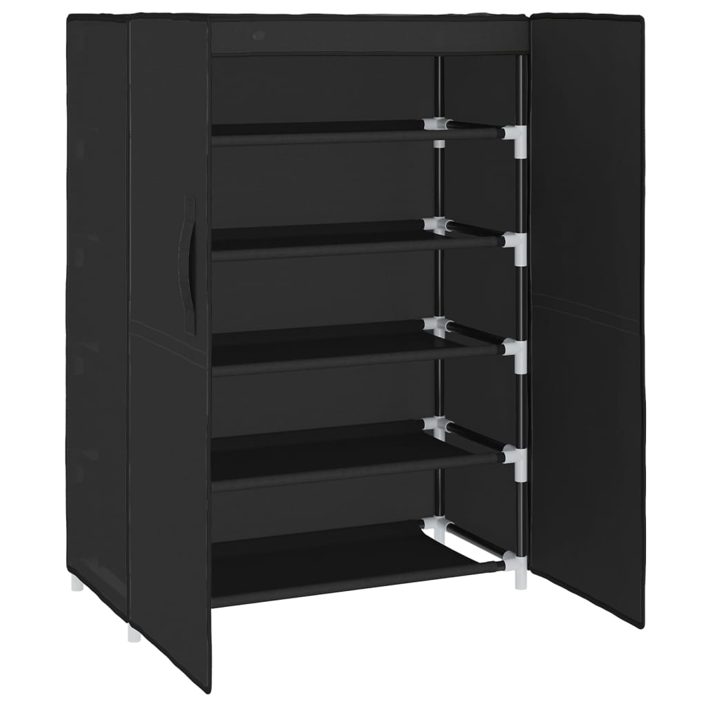 Apavu skapis, melns, 60x28x90cm, audums