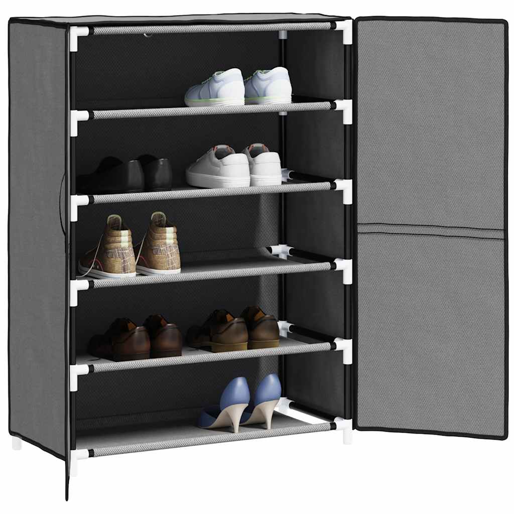 Shoe cabinet, grey, 60x28x90cm, fabric