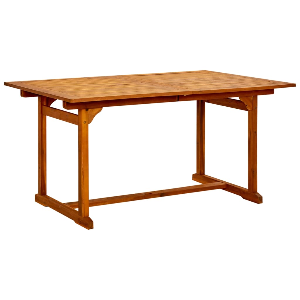 Garden dining table, (150–200)x100x75cm, solid acacia