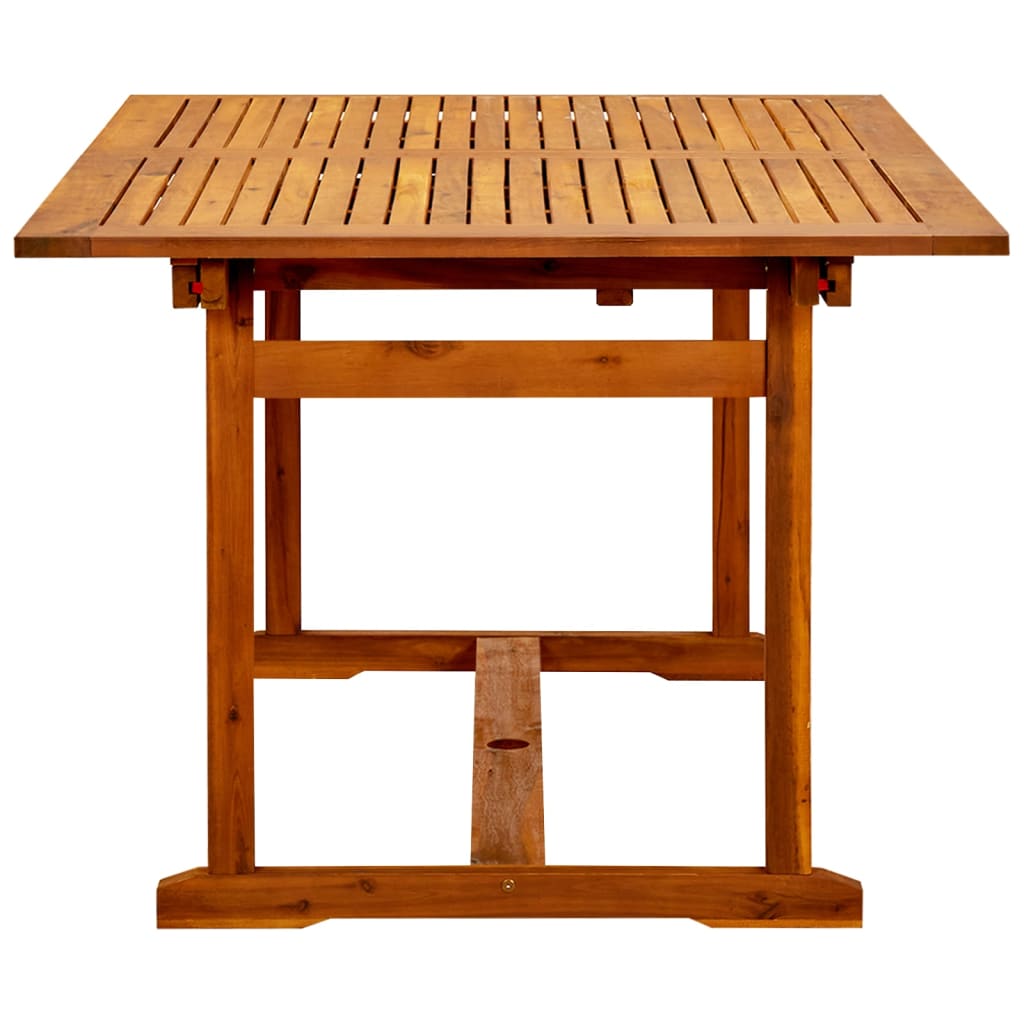 Garden dining table, (150–200)x100x75cm, solid acacia