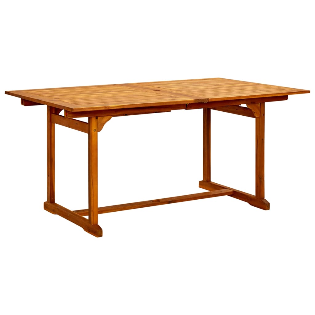 Sodo valgomojo stalas, (160–240)x100x75cm, akacijos masyvas