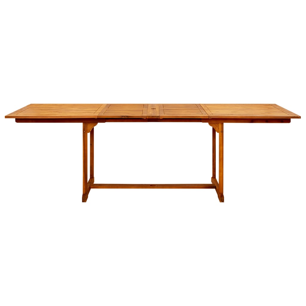 Sodo valgomojo stalas, (160–240)x100x75cm, akacijos masyvas