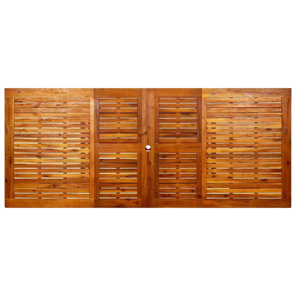 Sodo valgomojo stalas, (160–240)x100x75cm, akacijos masyvas