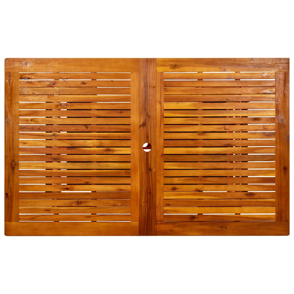 Sodo valgomojo stalas, (160–240)x100x75cm, akacijos masyvas