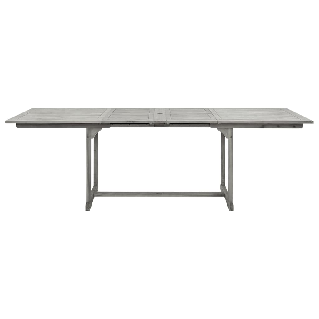 Sodo valgomojo stalas, (160–240)x100x75cm, akacijos masyvas