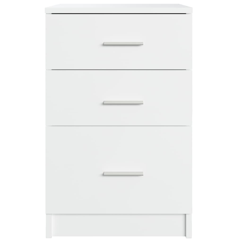 Nightstand, white, 40x40x63cm, engineered wood