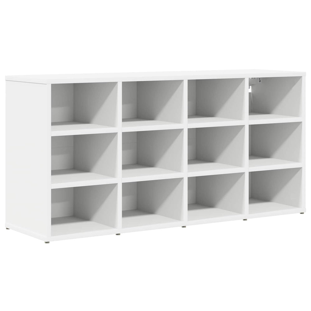 Shoe cabinet with shelf White 103 x 30 x 51 cm Engineered wood