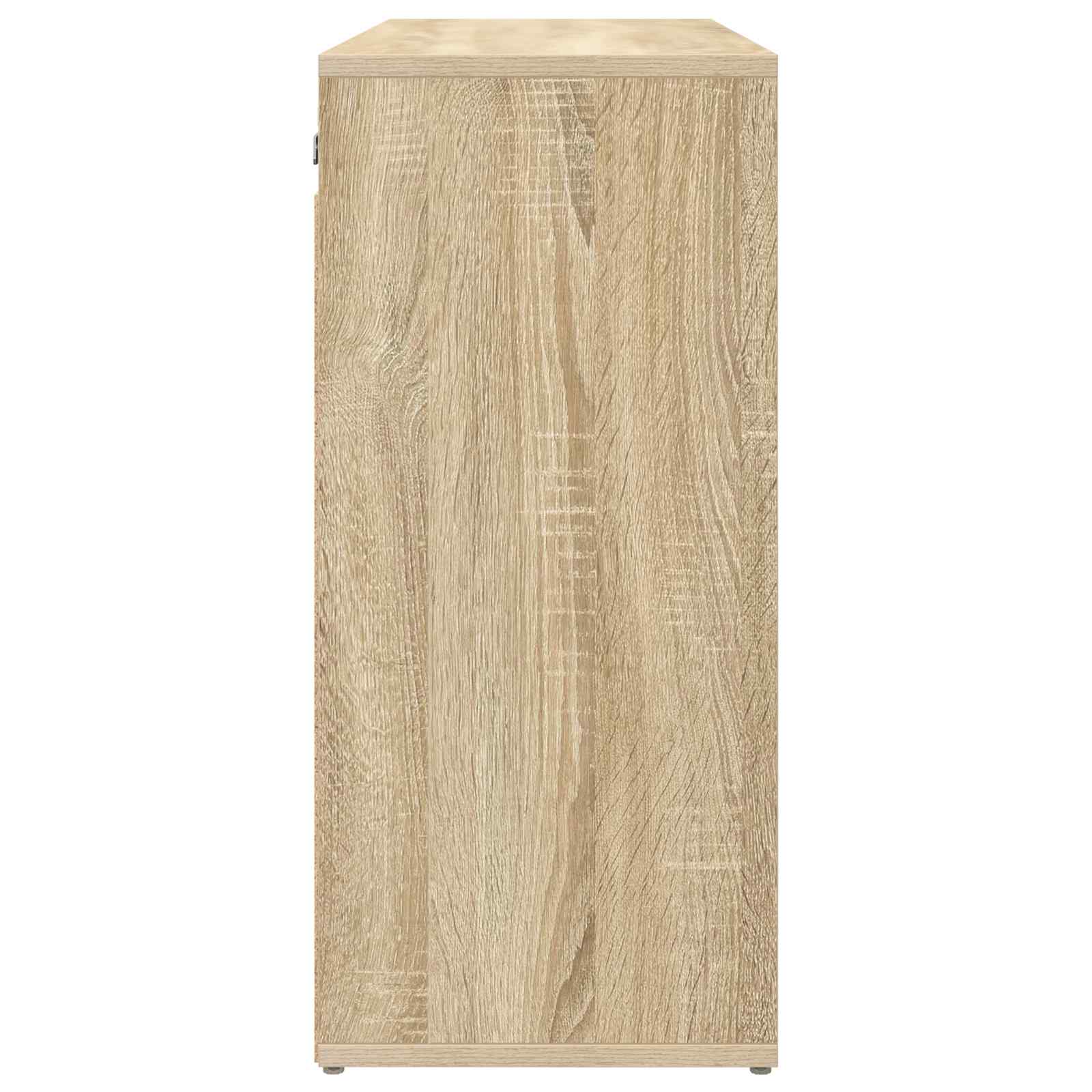 Shoe Cabinet Sonoma Oak 77.5x30x67 cm Engineered Wood