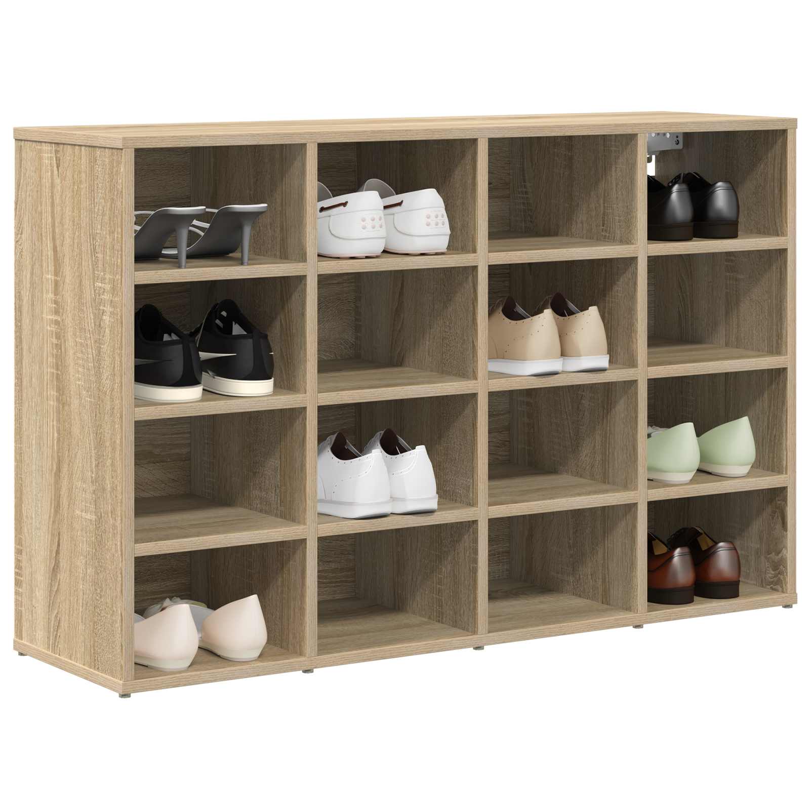 Shoe cabinet Sonoma oak 103 x 30 x 67 cm Engineered wood