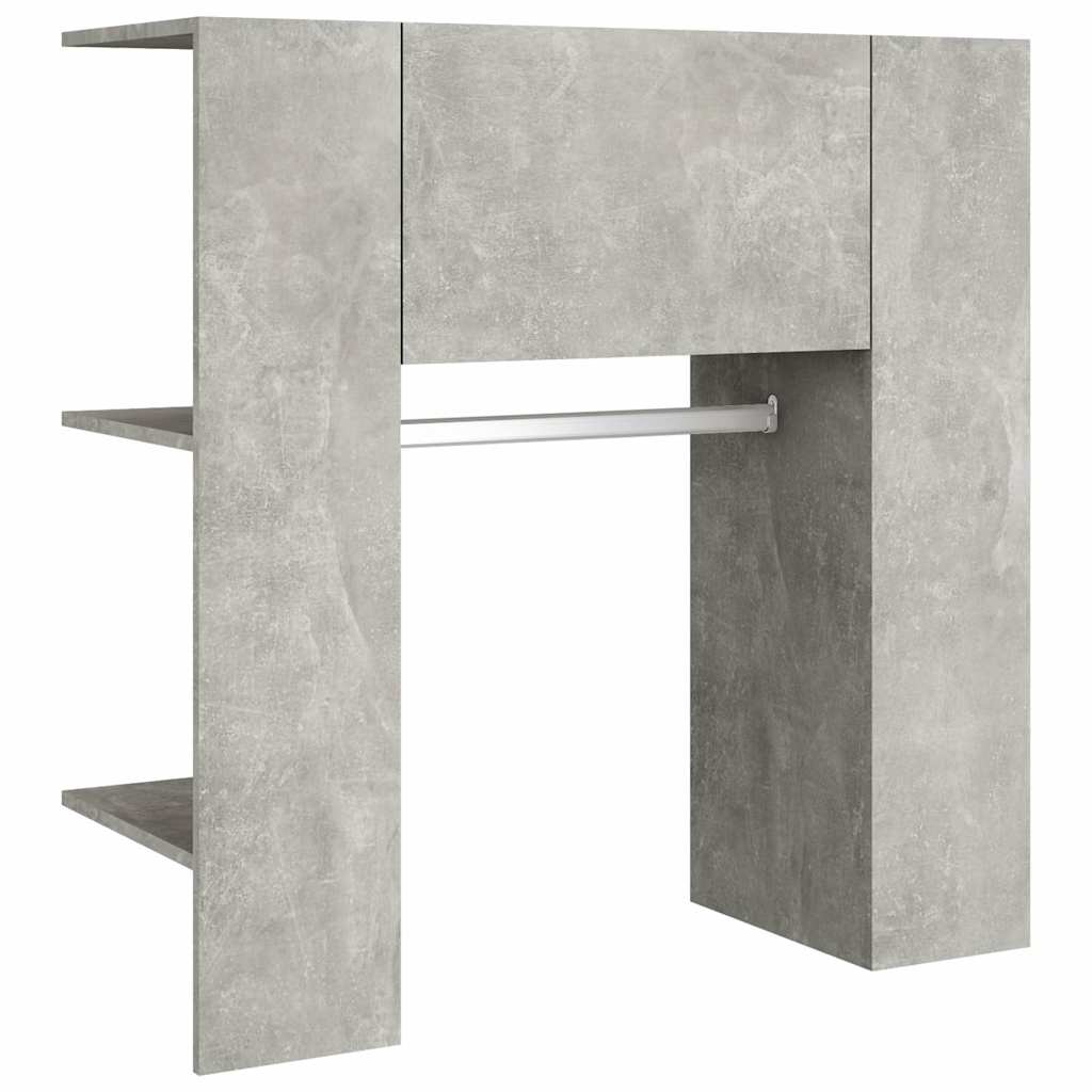Koridoriaus spintelė, betono pilka, 97,5x37x99cm, mediena