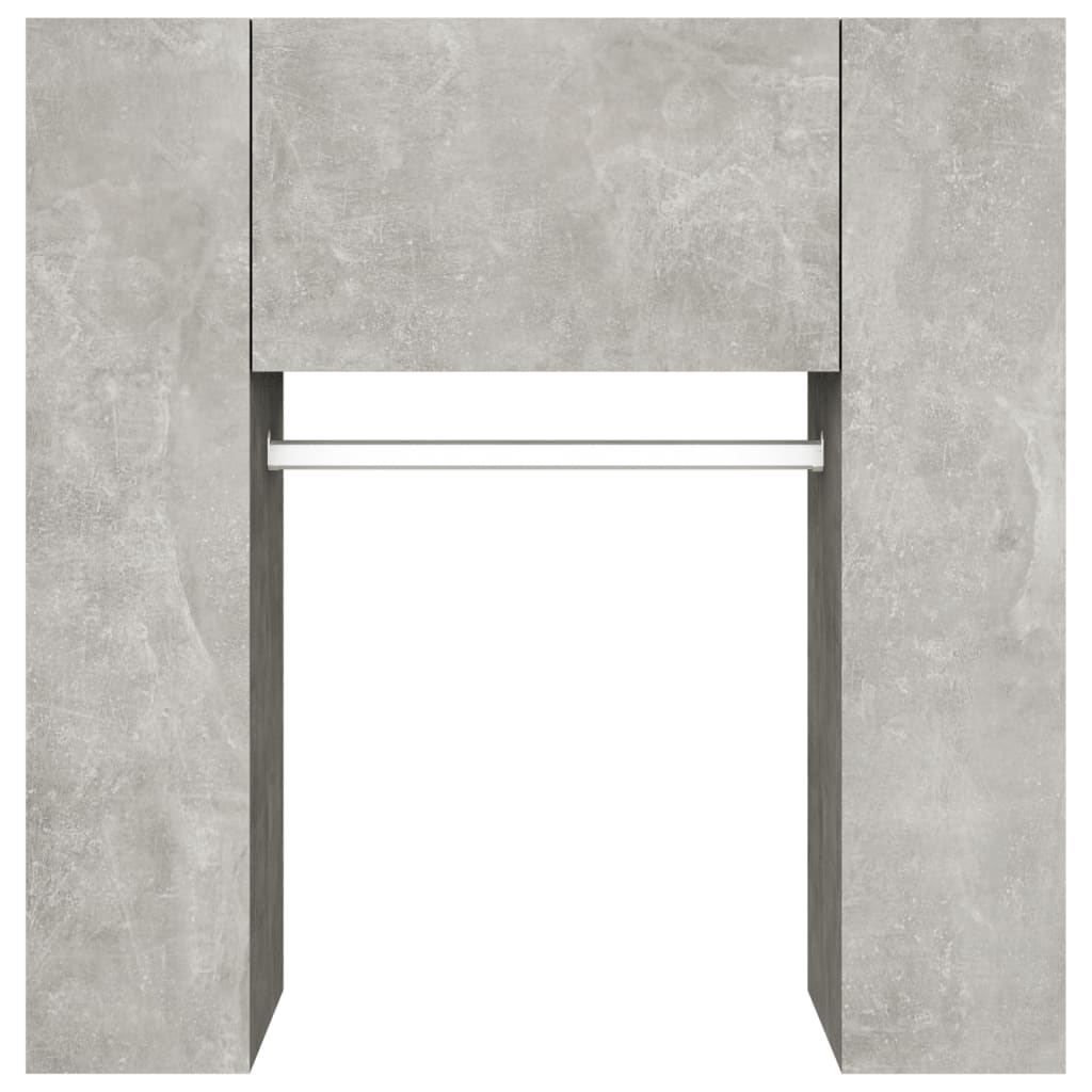 Hallway cabinet, concrete grey, 97.5x37x99cm, wood