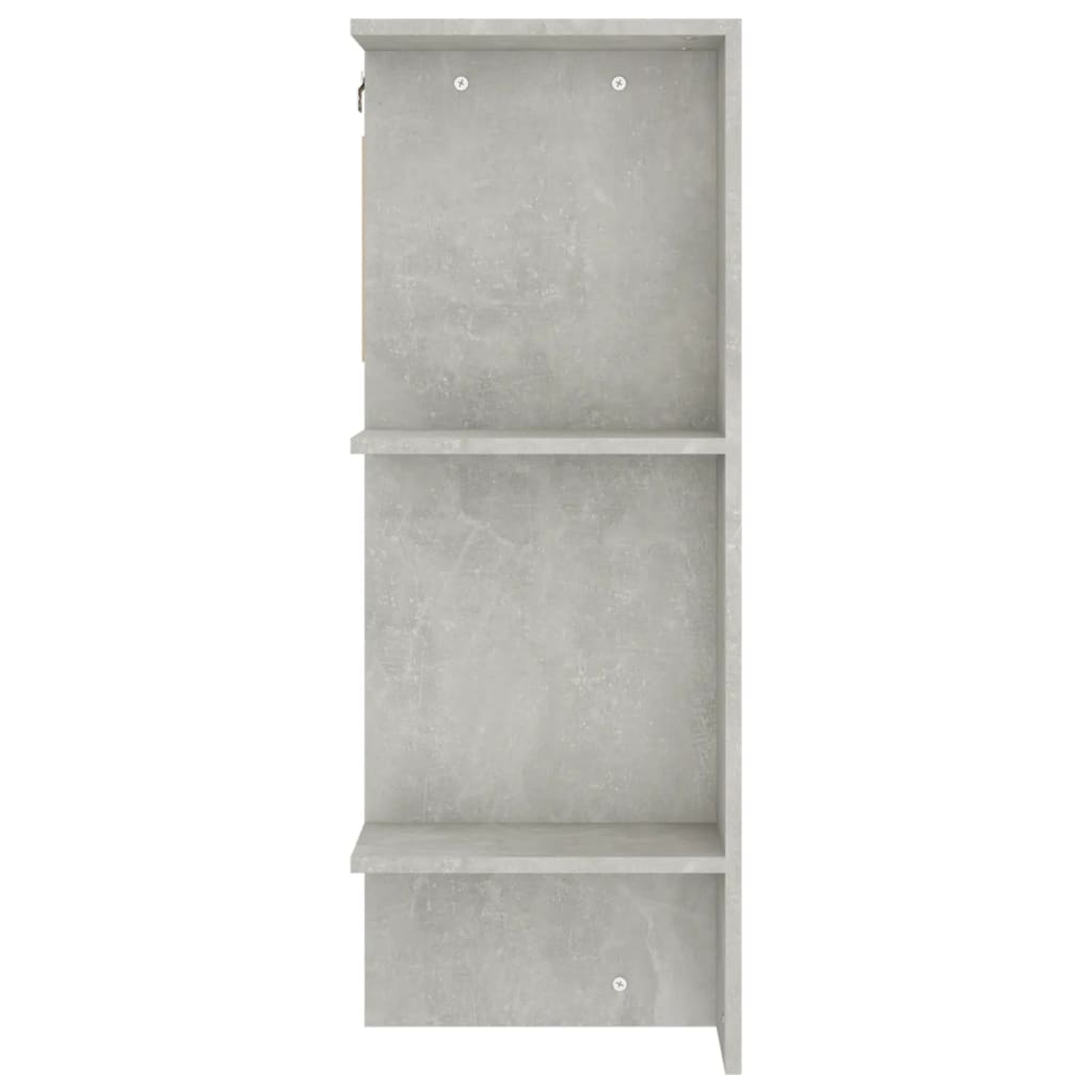 Hallway cabinet, concrete grey, 97.5x37x99cm, wood