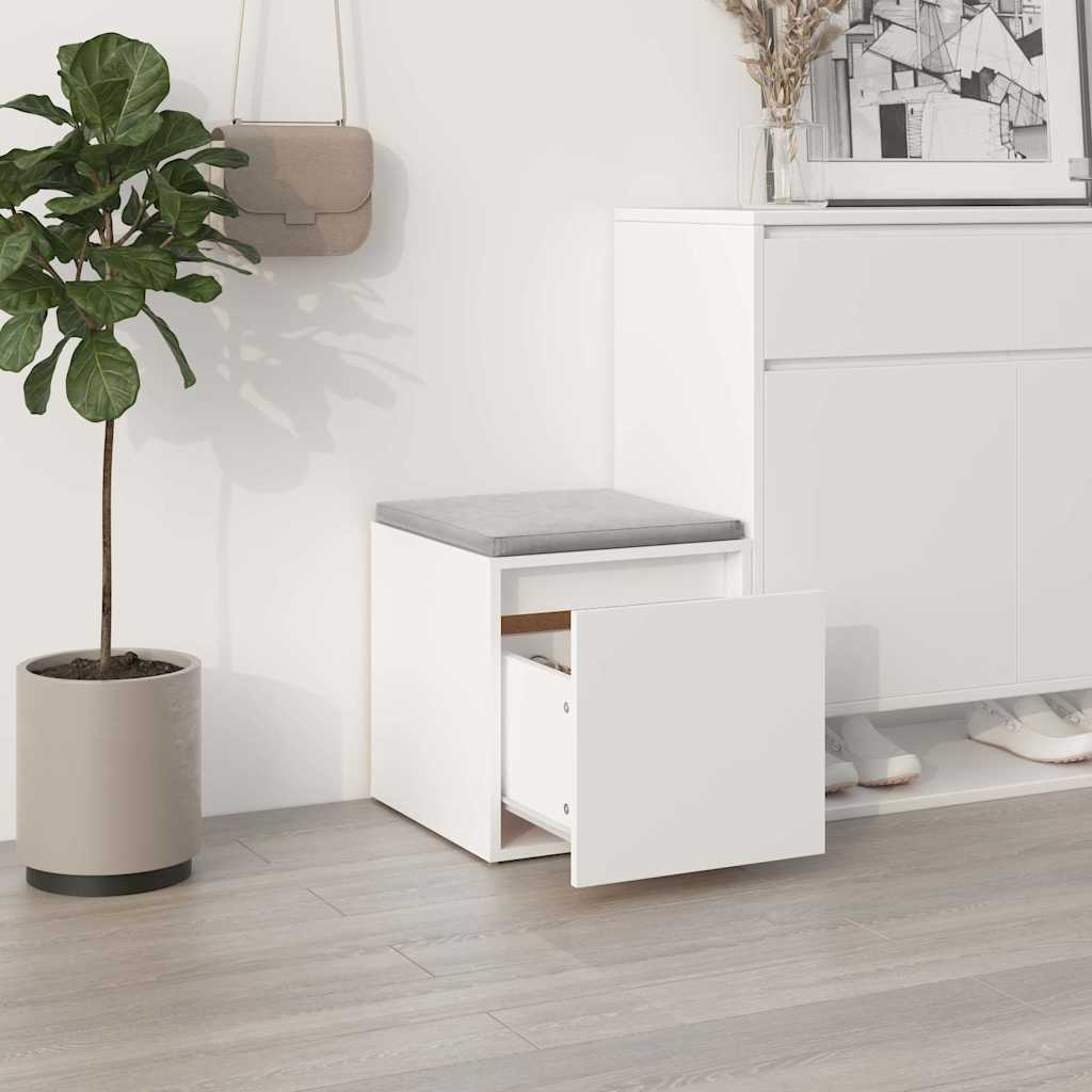 Drawer box, white, 40.5x40x40cm, treated wood