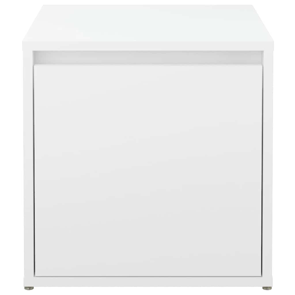 Drawer box, white, 40.5x40x40cm, treated wood