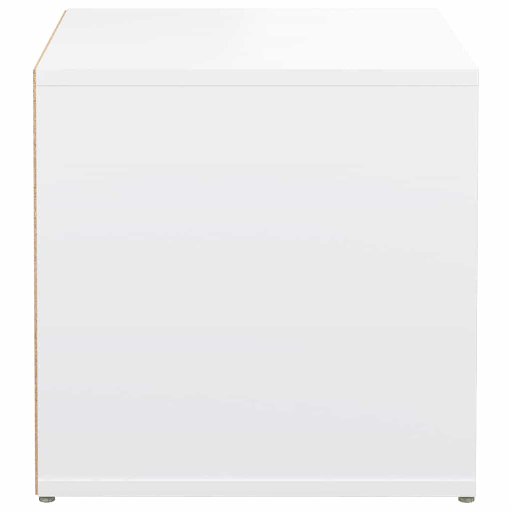 Drawer box, white, 40.5x40x40cm, treated wood