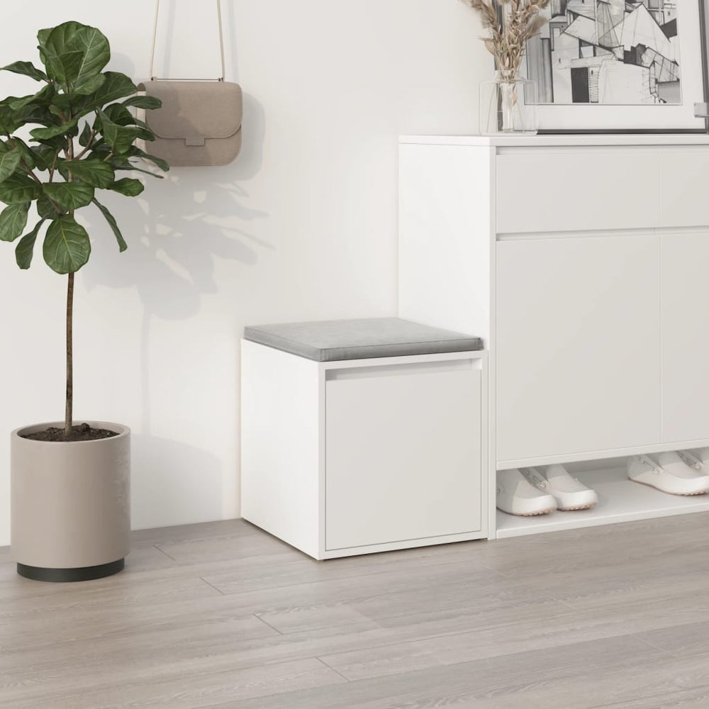 Drawer box, white, 40.5x40x40cm, treated wood