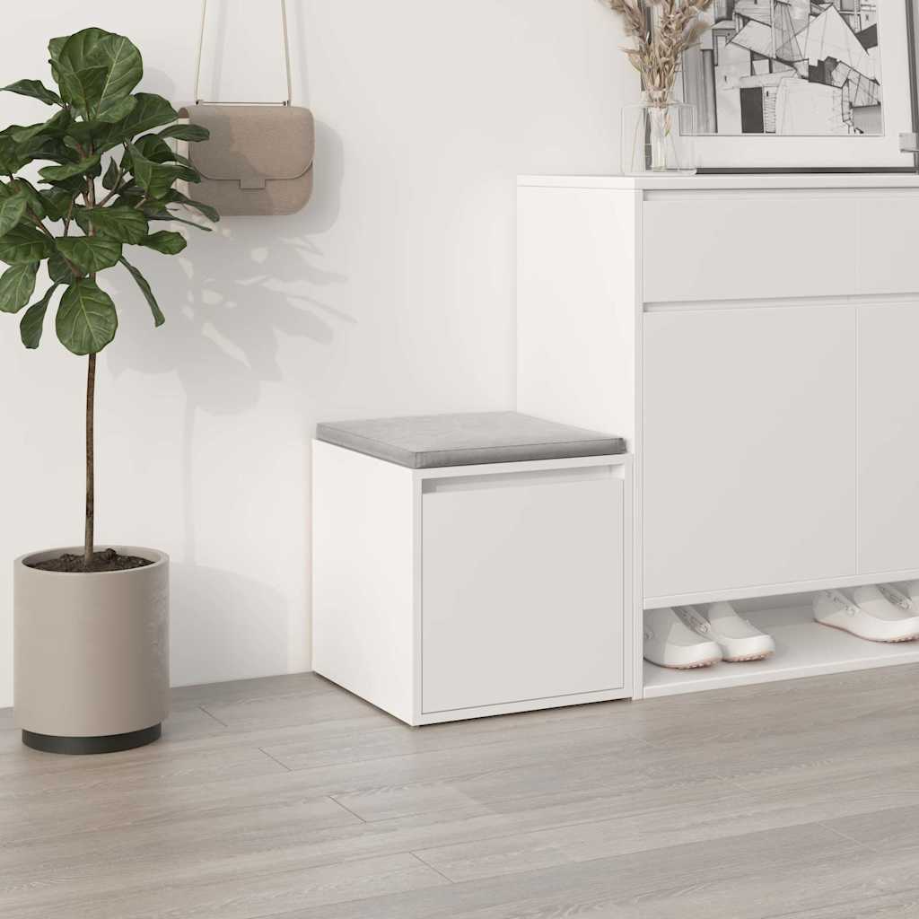 Drawer box, white, 40.5x40x40cm, treated wood