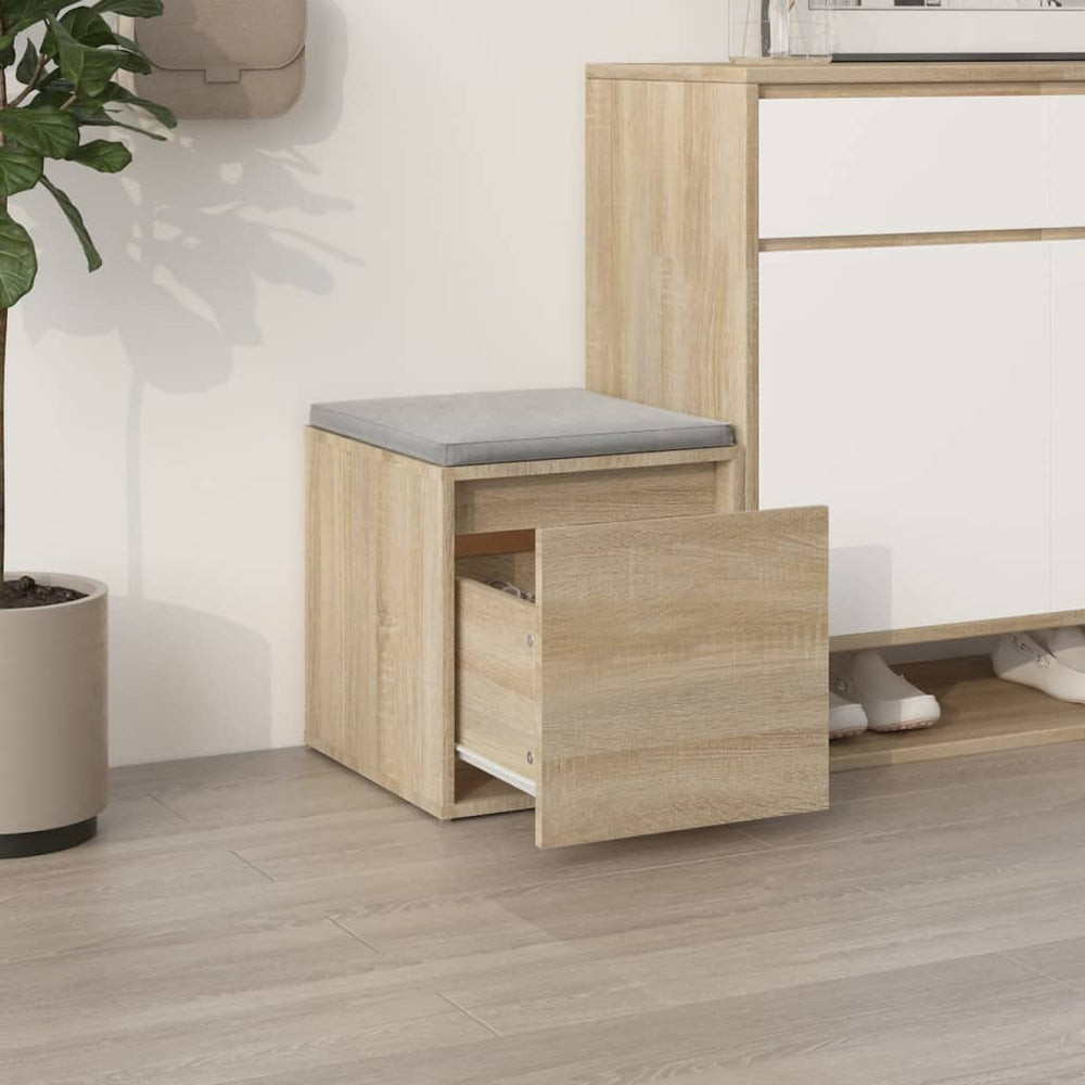 Oak-colored drawer box, 40.5x40x40cm, treated wood