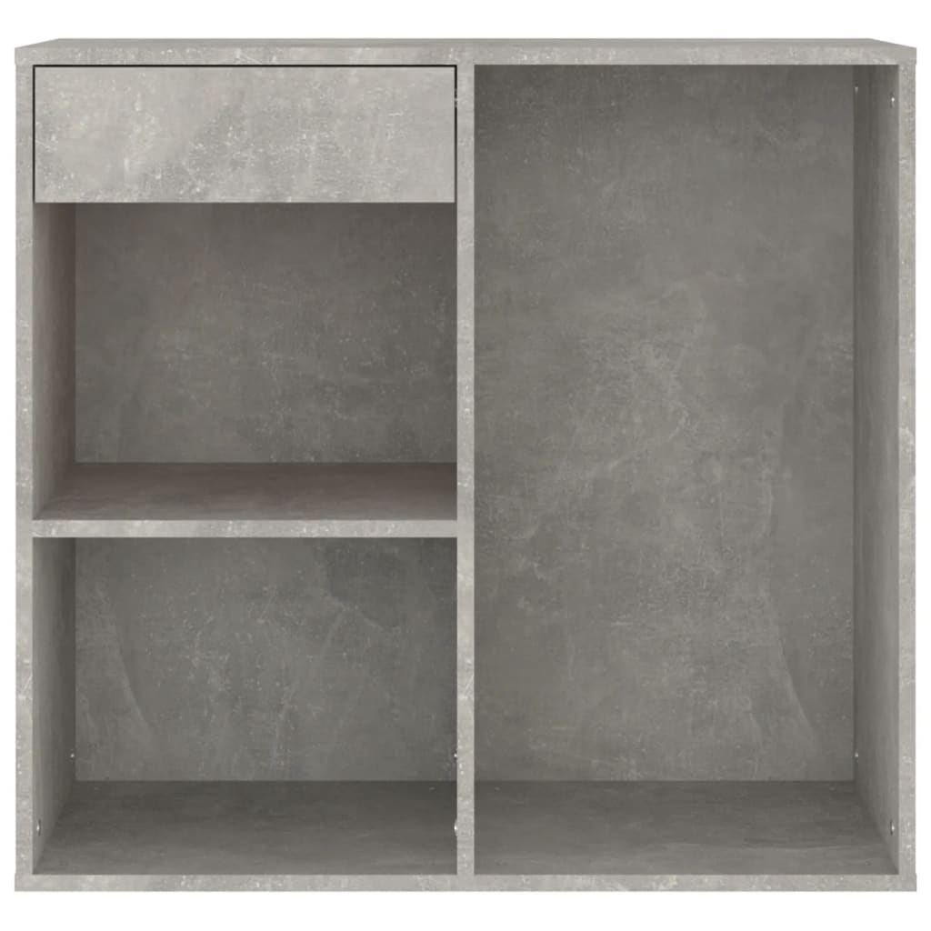 Makeup cabinet, concrete gray, 80x40x75cm, engineered wood