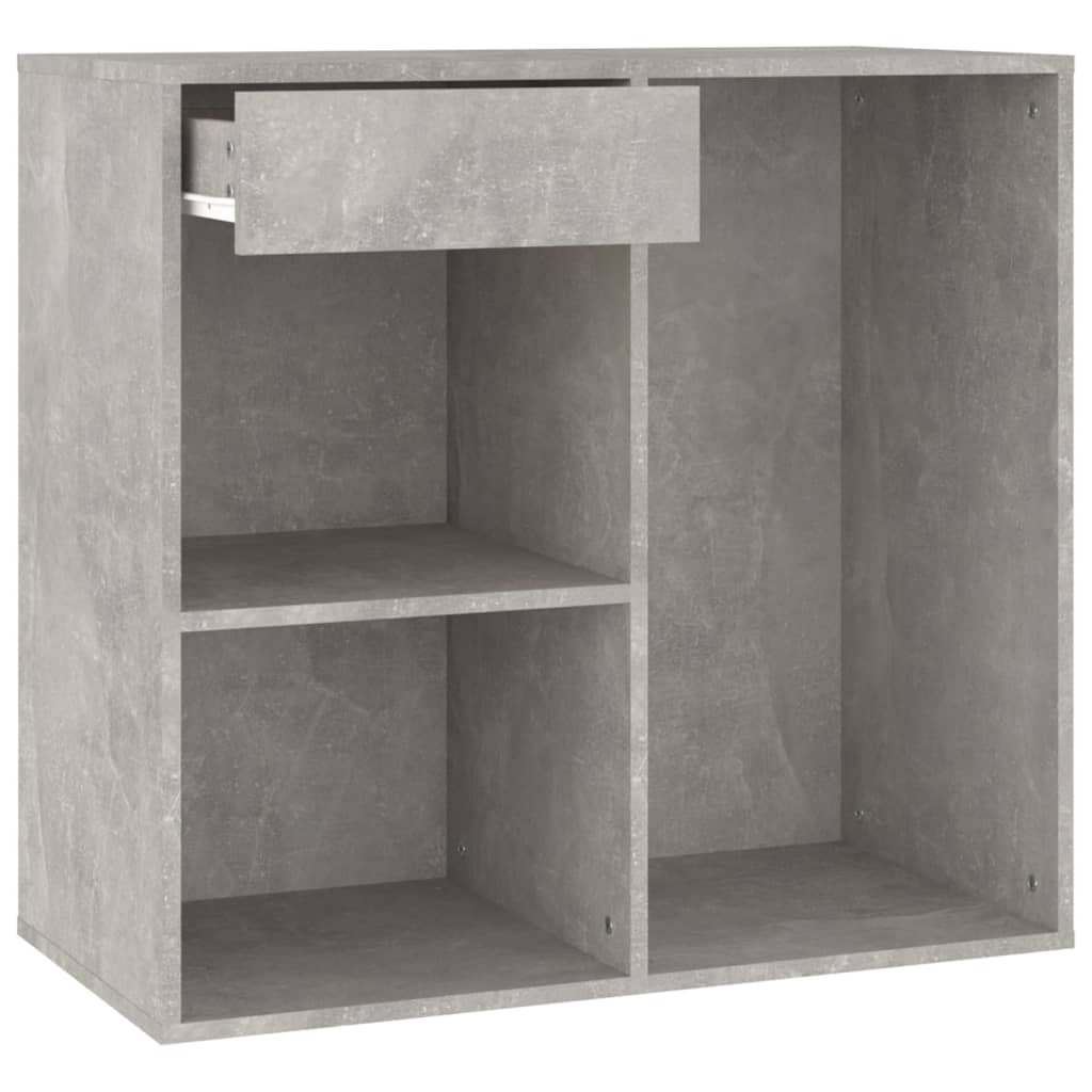 Makeup cabinet, concrete gray, 80x40x75cm, engineered wood