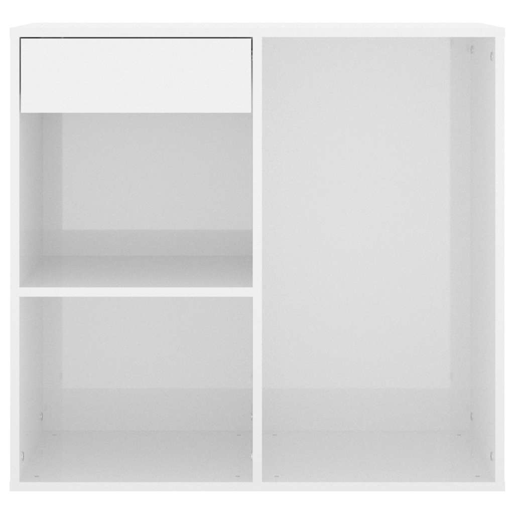 Cosmetic cabinet, white, 80x40x75cm, wood, glossy