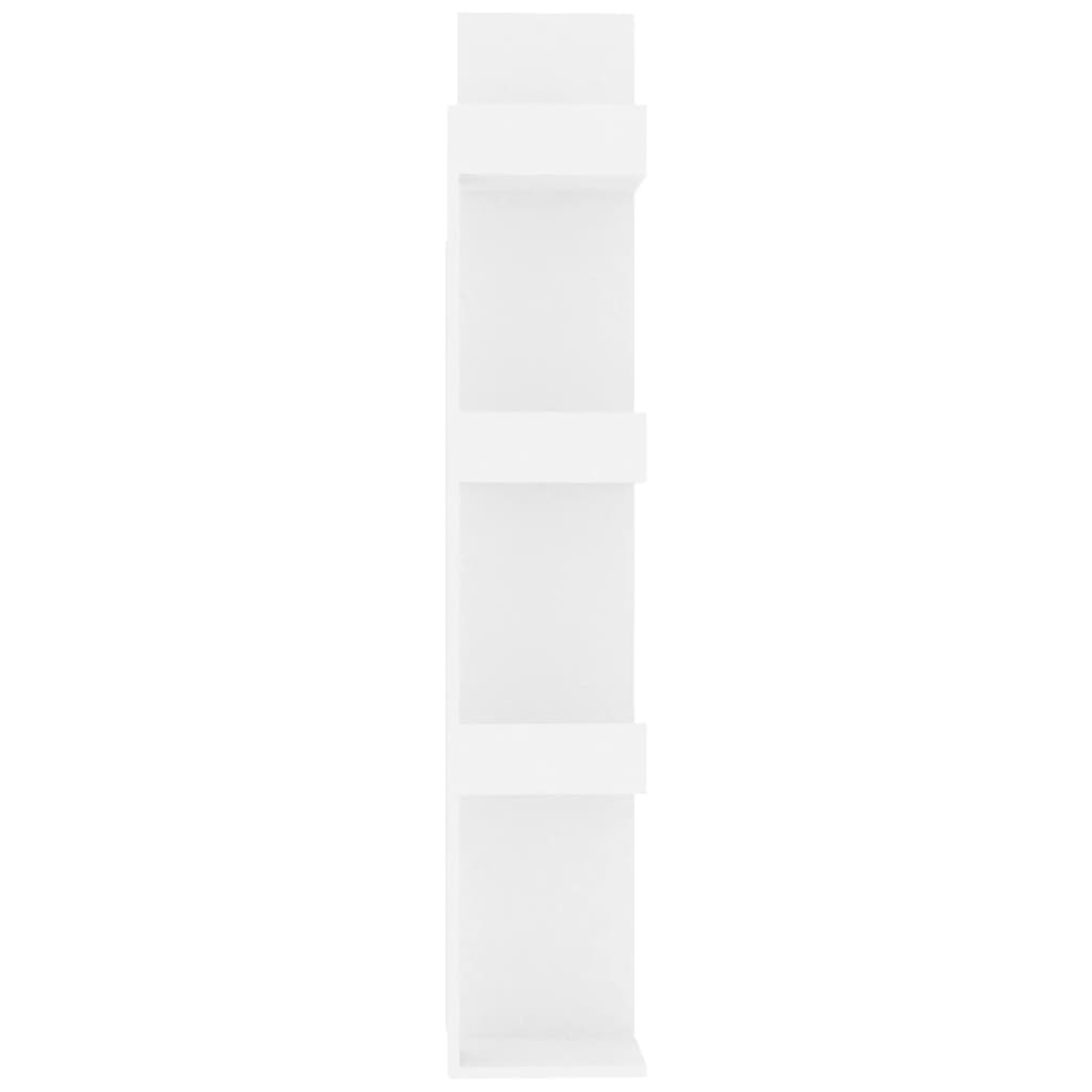 Spintelė knygoms, balta, 48x25,5x140cm, apdirbta mediena