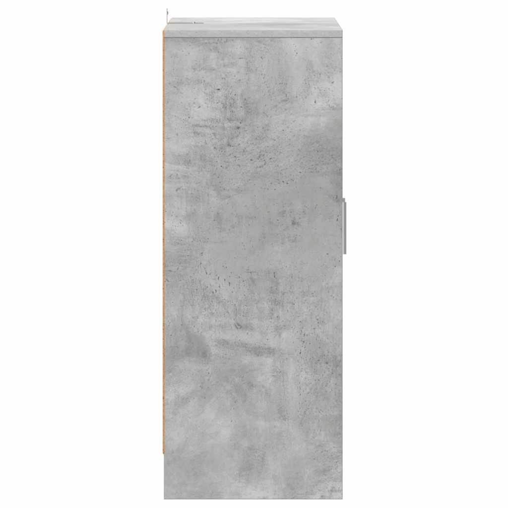 Spintelė batams, betono pilka, 60x35x92cm, apdirbta mediena
