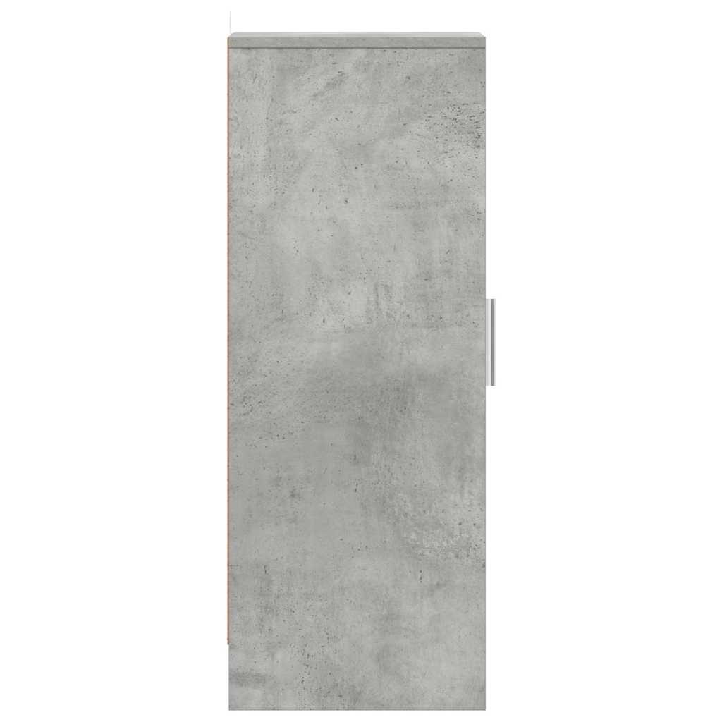 Spintelė batams, betono pilka, 32x35x92cm, apdirbta mediena