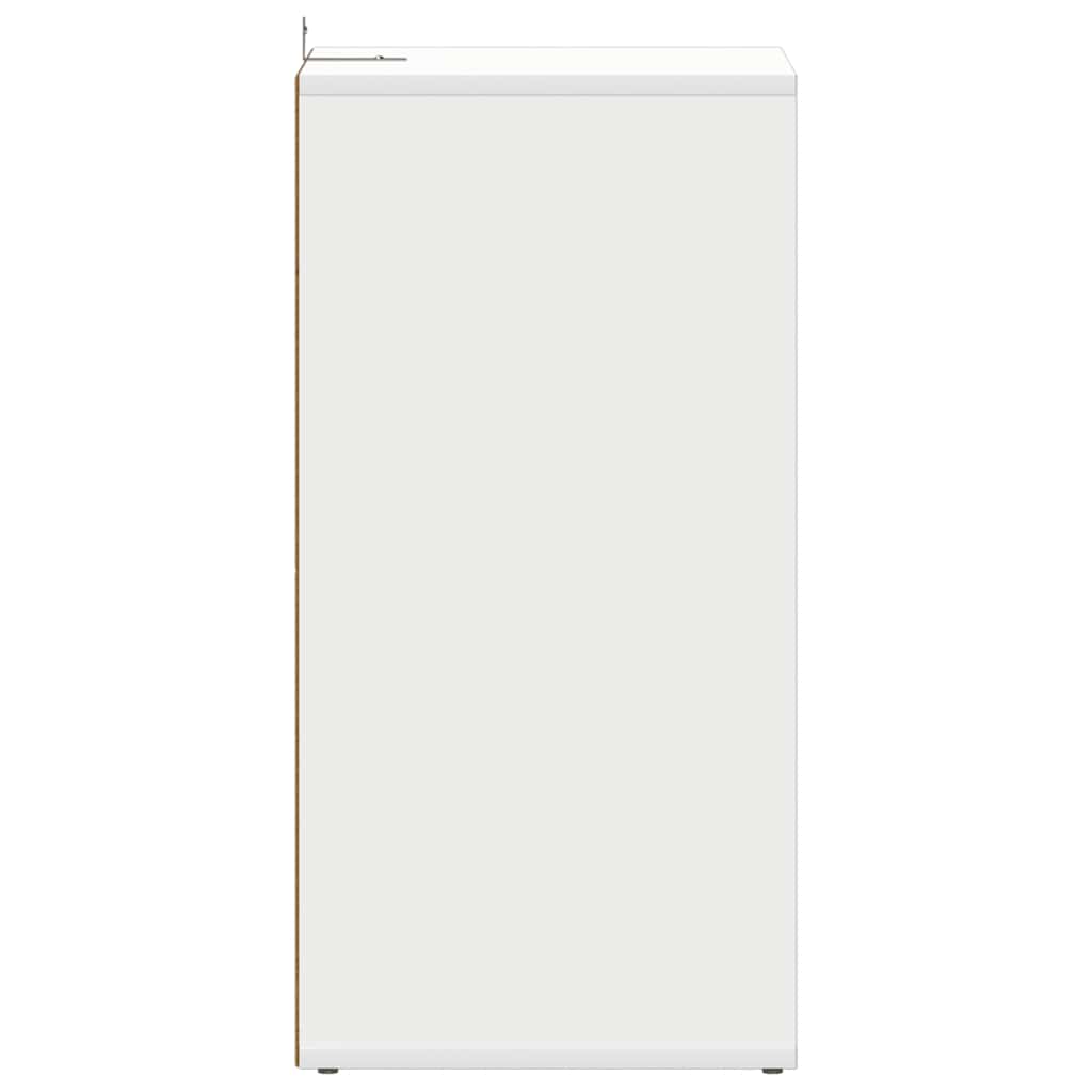 Spintelės batams, 2vnt., baltos, 31,5x35x70cm, apdirbta mediena