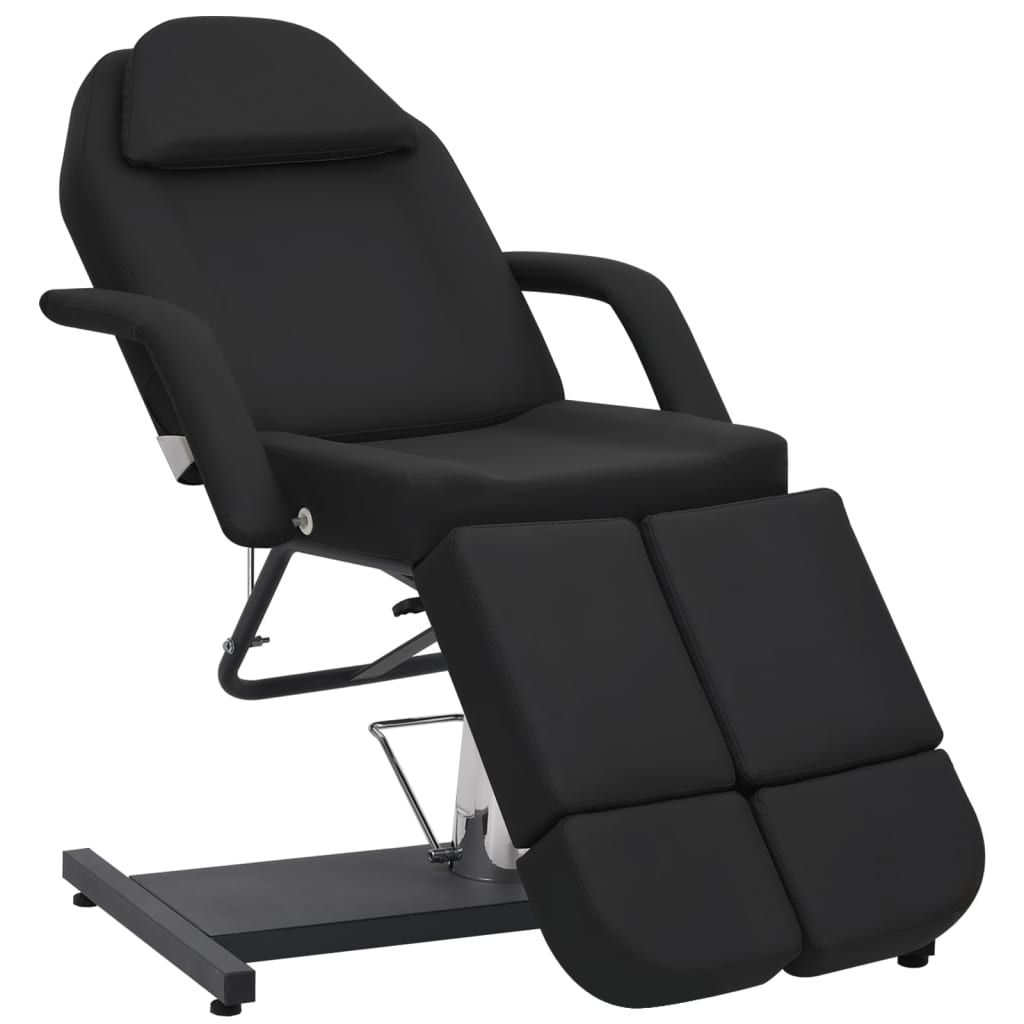 Cosmetic chair, black, 180x62x78cm, artificial leather