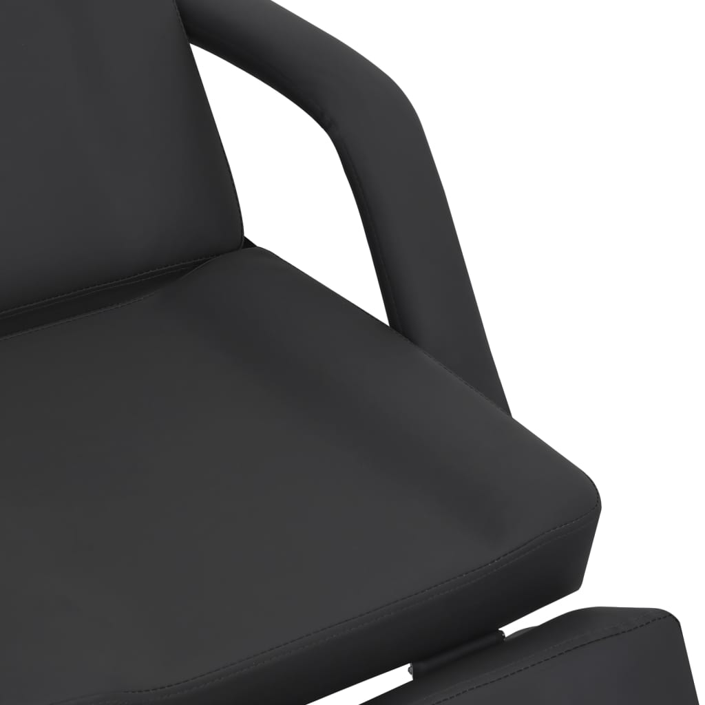 Cosmetic chair, black, 180x62x78cm, artificial leather