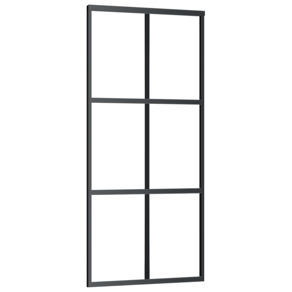Stumdomos durys su įrangos rinkiniu, 90x205cm, ESG ir aliuminis