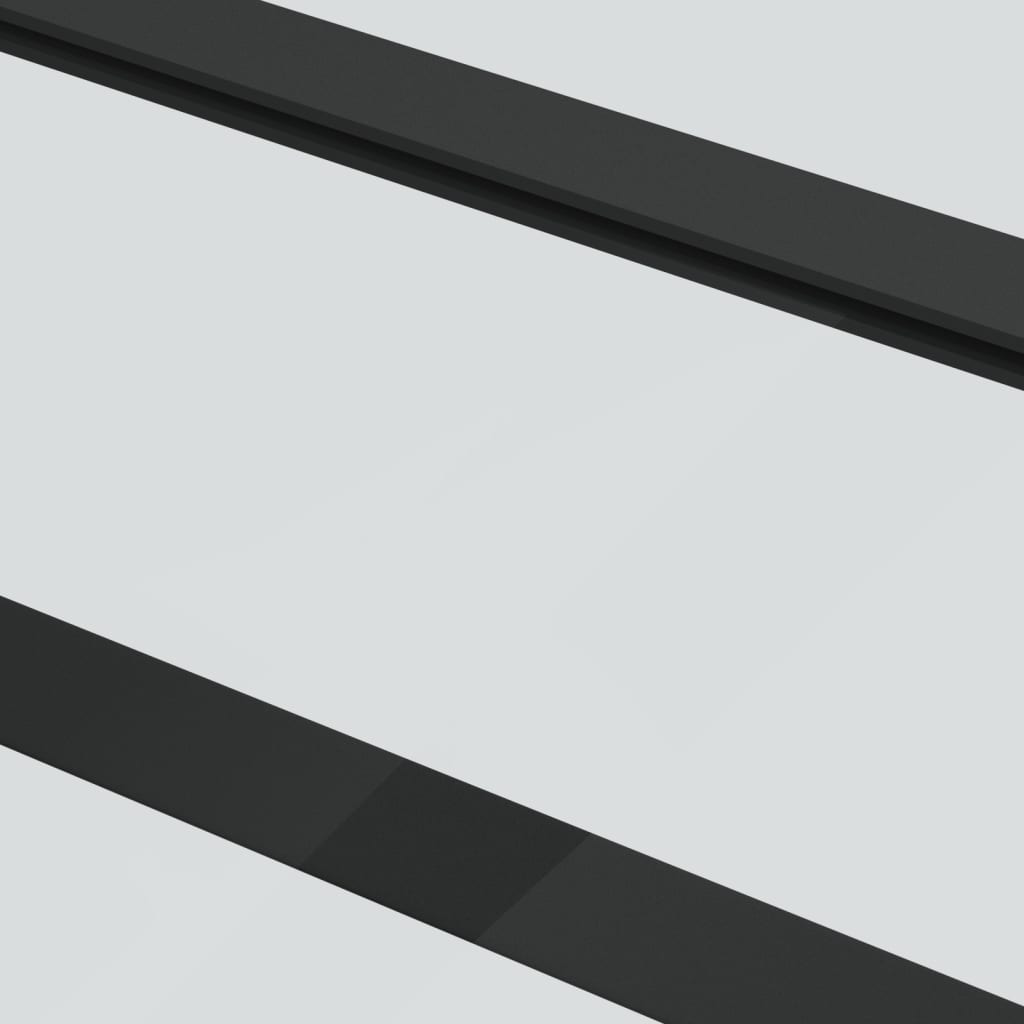 Sliding door with accessory kit, 76x205cm, ESG and aluminium