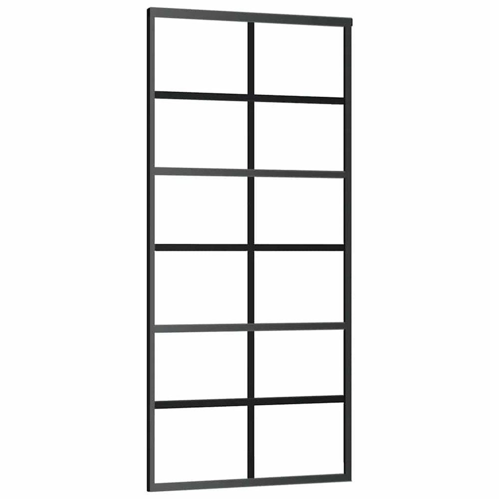 Stumdomos durys su įrangos rinkiniu, 90x205cm, ESG ir aliuminis