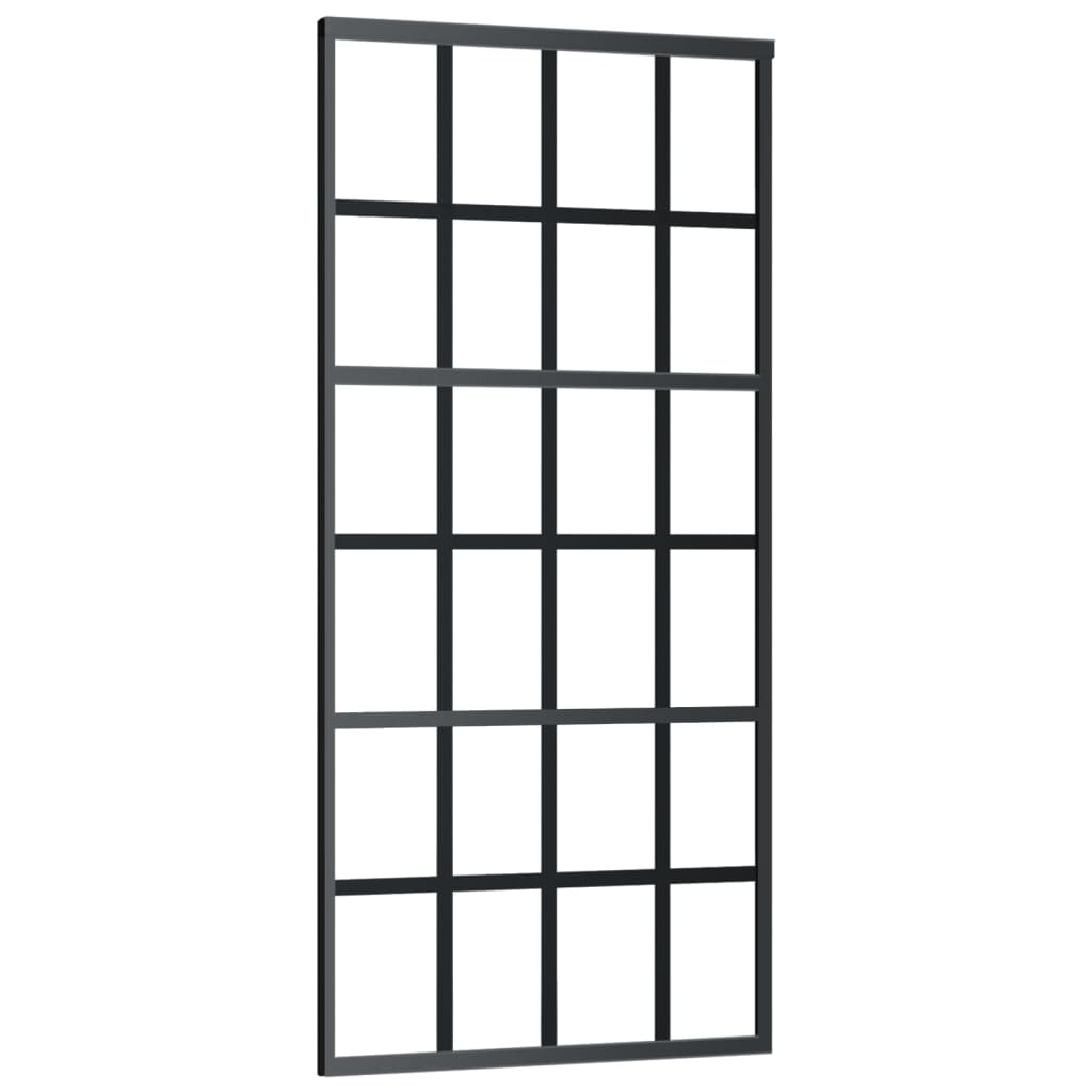 Stumdomos durys su įrangos rinkiniu, 90x205cm, ESG ir aliuminis