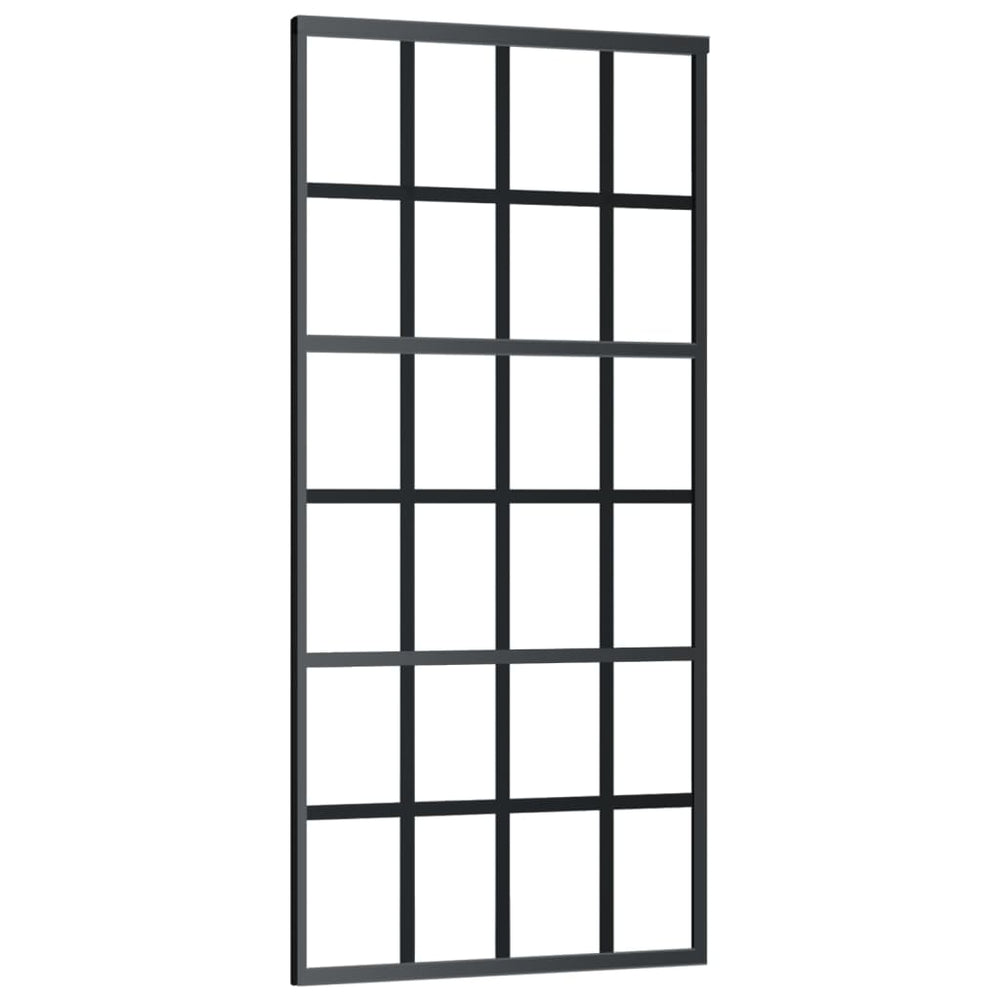Stumdomos durys su įrangos rinkiniu, 90x205cm, ESG ir aliuminis