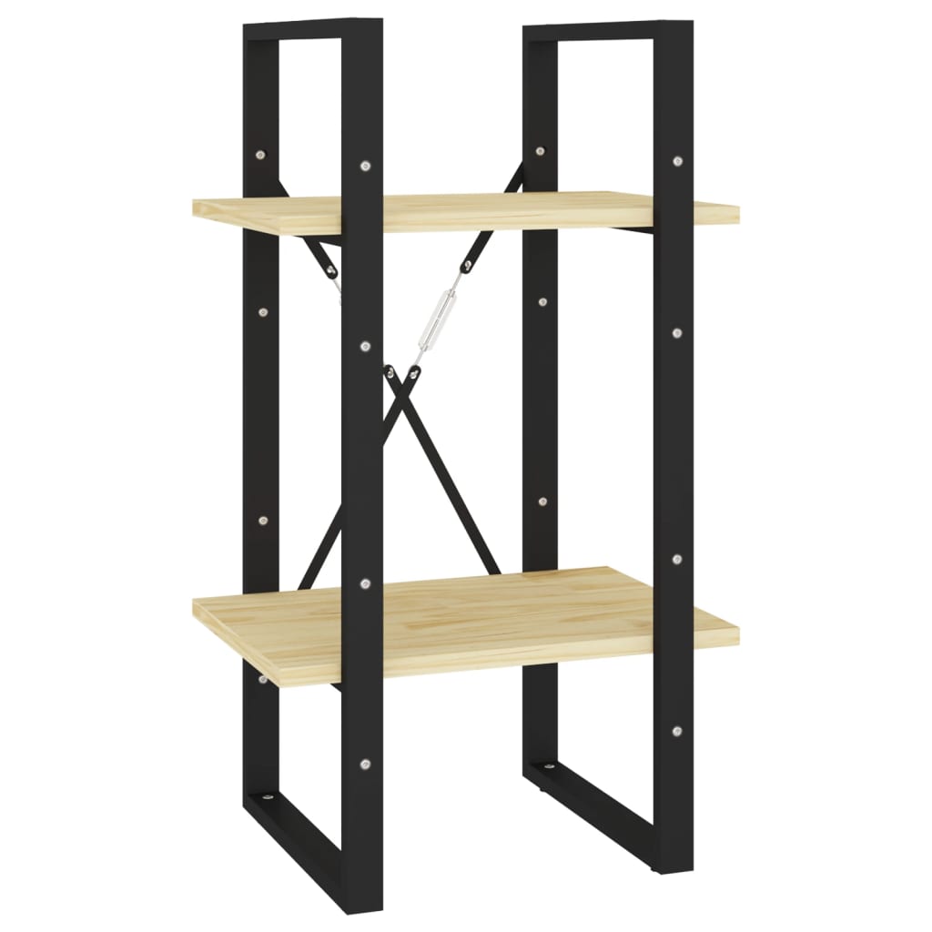 Grāmatu plaukts, 5 plaukti, 40x30x175cm, priedes masīvkoks