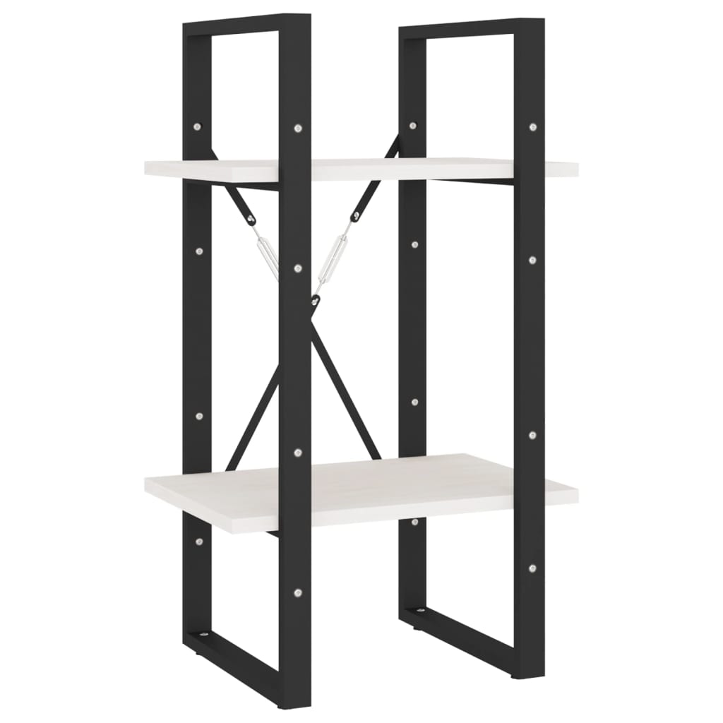 Bookcase, 5 shelves, white, 40x30x175cm, pine