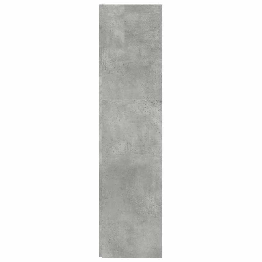 Kampinė spintelė, betono pilkos spalvos, 33x33x132cm, MDP