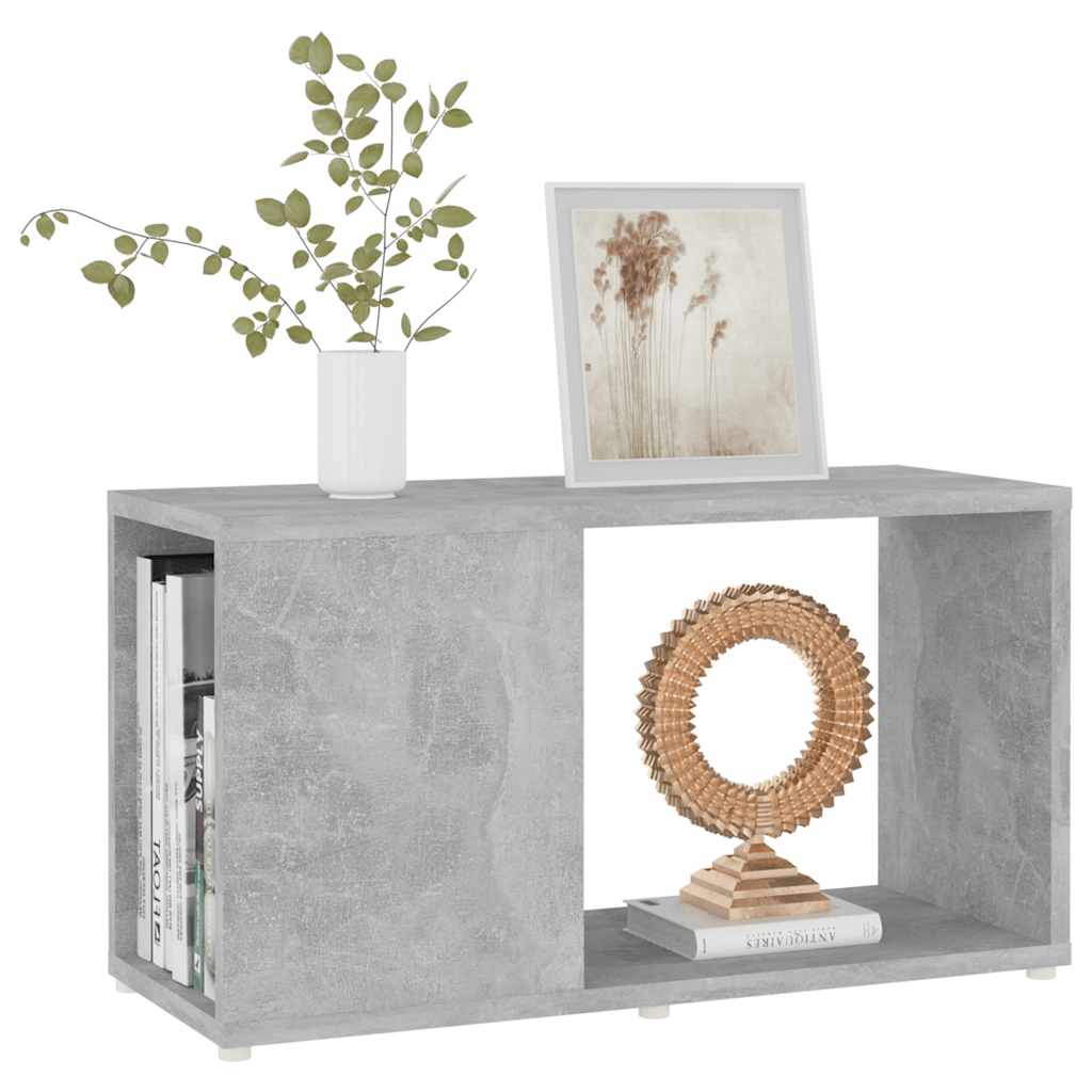 TV cabinet, concrete, 60x24x32cm, treated wood