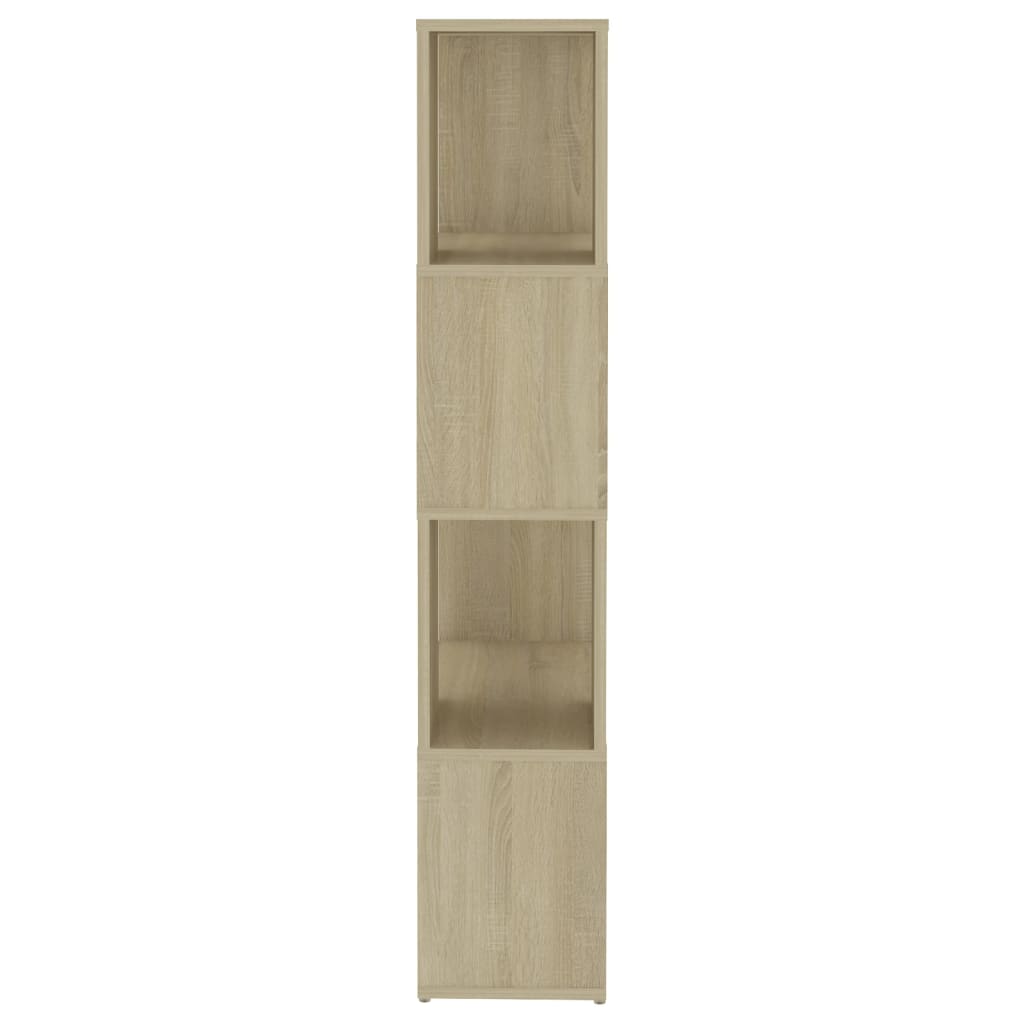 Spintelė knygoms/kambario pertvara, ąžuolo, 60x24x124,5cm, MDP