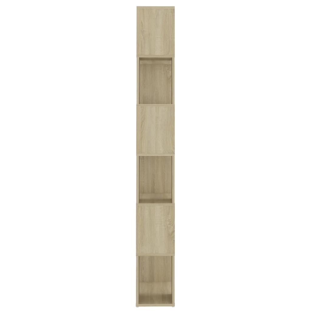 Spintelė knygoms/kambario pertvara, ąžuolo, 60x24x186cm, MDP