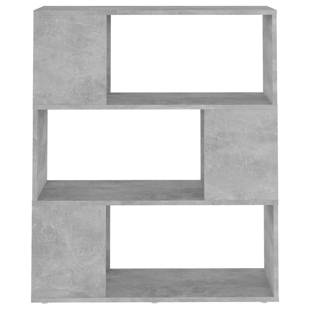 Bookshelf/room divider, gray, 80x24x94cm, particleboard