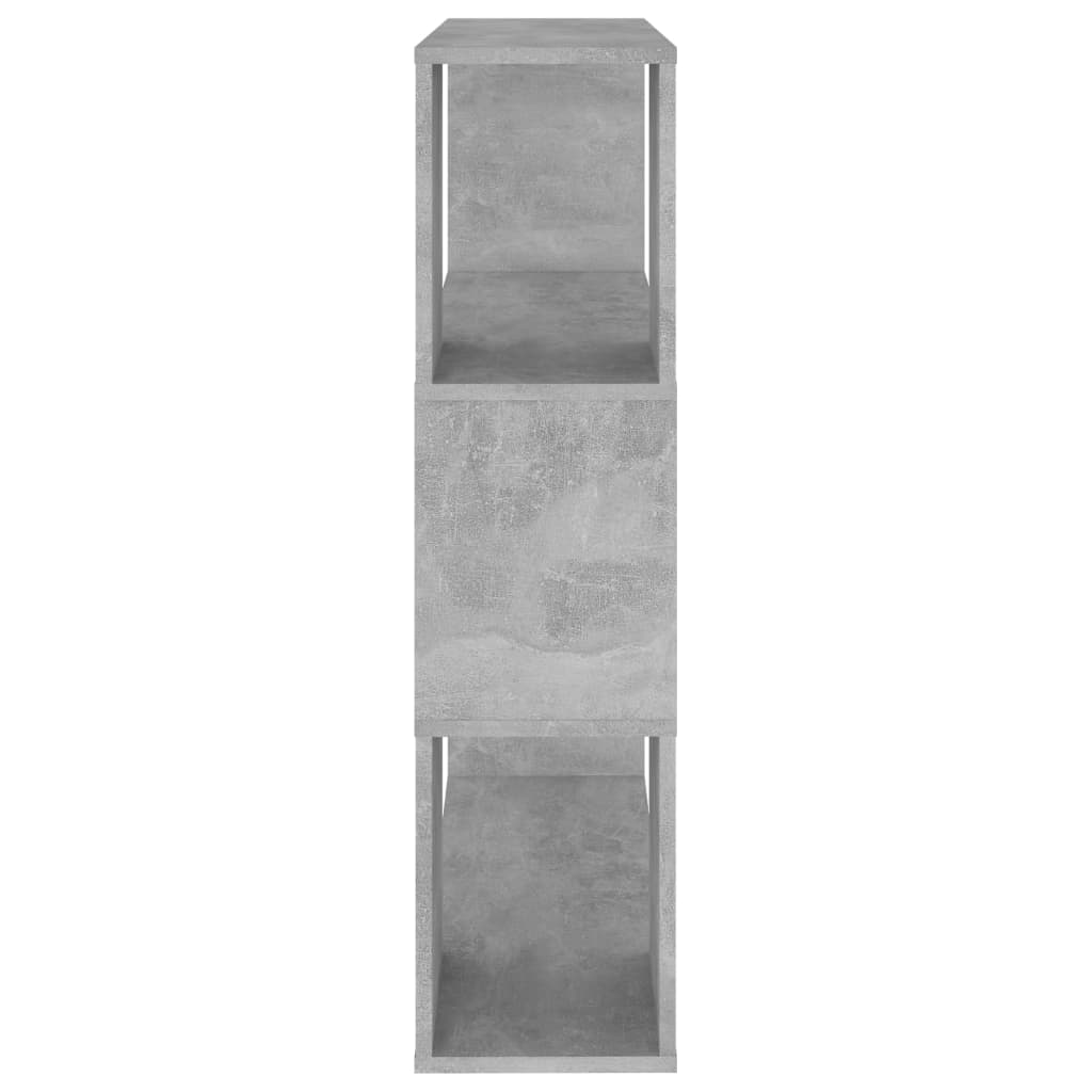 Bookshelf/room divider, gray, 80x24x94cm, particleboard