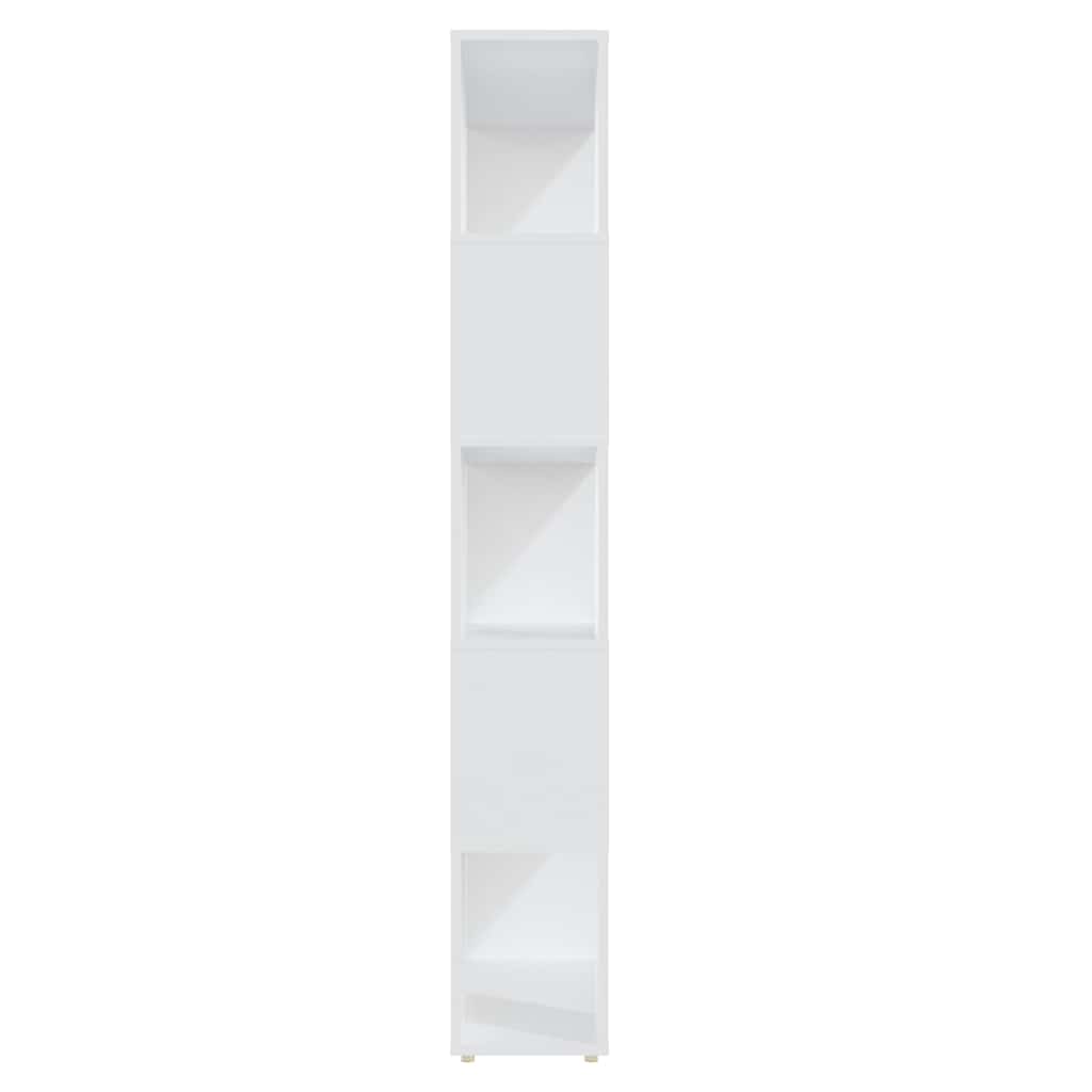 Grāmatu plaukts/istabas sadalītājs, balts, 80x24x155cm, skaidu plāksne