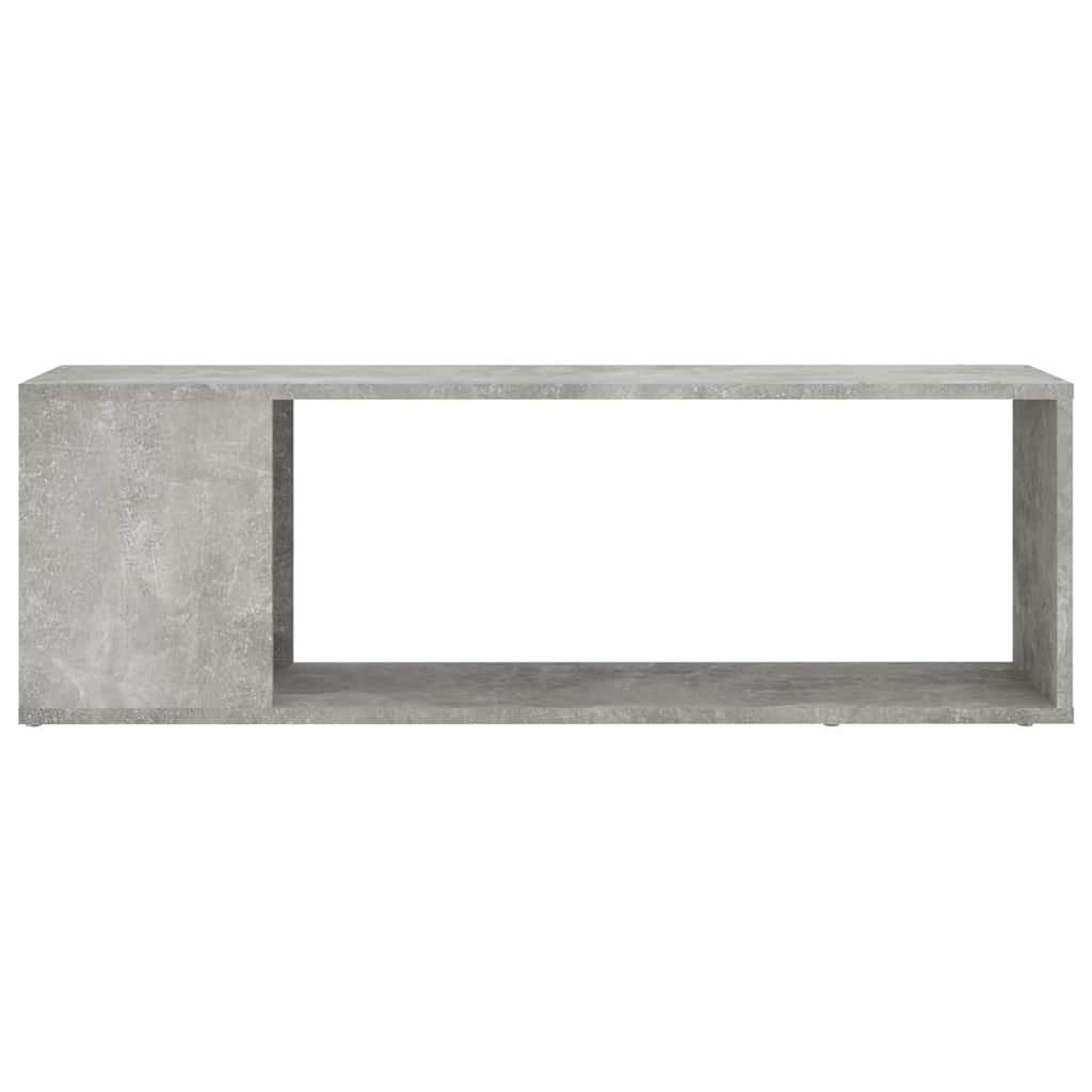 TV cabinet, concrete, 100x24x32cm, reclaimed wood
